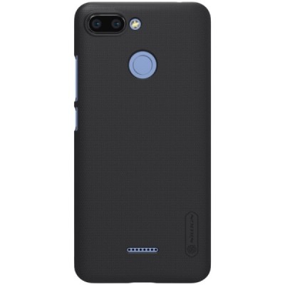 Xiaomi Redmi 6 Nillkin Frosted Shield juodas plastikinis dėklas / Priedai.lt