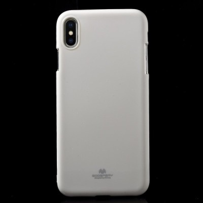 Apple iPhone Xs Max Mercury baltas kieto silikono TPU dėklas - nugarėlė / Priedai.lt