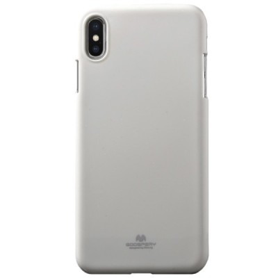 Apple iPhone Xs Max Mercury baltas kieto silikono TPU dėklas - nugarėlė / Priedai.lt