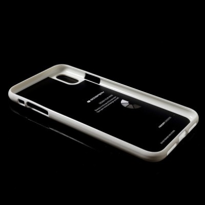 Apple iPhone Xs Max Mercury baltas kieto silikono TPU dėklas - nugarėlė / Priedai.lt
