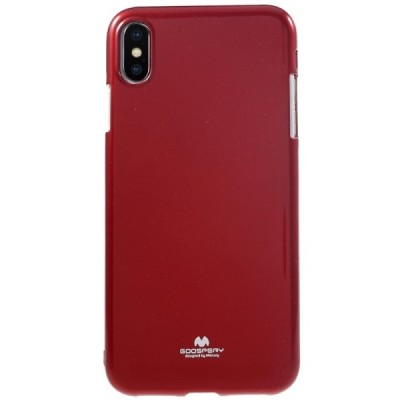 Apple iPhone Xs Max Mercury raudonas kieto silikono TPU dėklas - nugarėlė / Priedai.lt