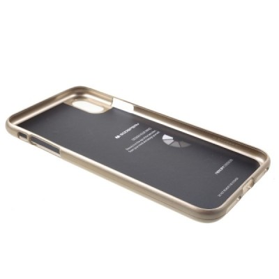 Apple iPhone Xs Max Mercury auksinis kieto silikono TPU dėklas - nugarėlė / Priedai.lt