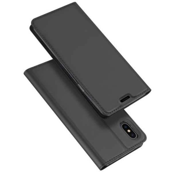 „Dux Ducis“ Skin atverčiamas dėklas - juodas (iPhone Xs Max)