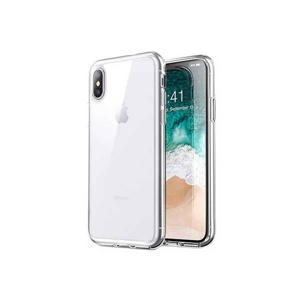 Kieto silikono (TPU) dėklas - skaidrus (iPhone Xs Max)