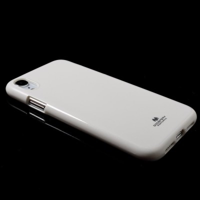 Apple iPhone Xr Mercury baltas kieto silikono TPU dėklas - nugarėlė / Priedai.lt