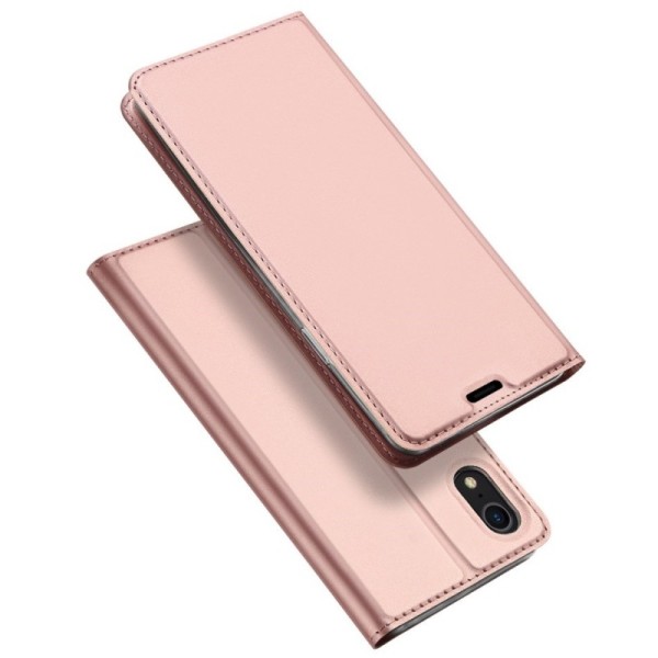 „Dux Ducis“ Skin atverčiamas dėklas - rožinis (iPhone Xr)