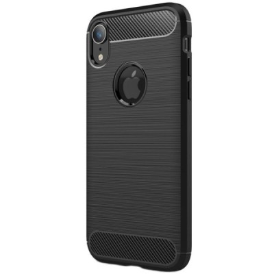 Apple iPhone Xr kieto silikono TPU juodas dėklas - nugarėlė / Priedai.lt