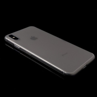 Ploniausias pasaulyje plastikinis Apple iPhone Xs Max pilkas dėklas - nugarėlė / Priedai.lt