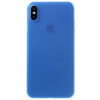 Ploniausias pasaulyje plastikinis Apple iPhone Xs Max mėlynas dėklas - nugarėlė / Priedai.lt