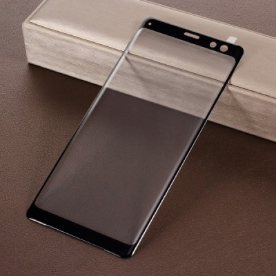 Sony Xperia XZ3 „Mocolo“ 9H Tempered Glass sustiprintos apsaugos juodas pilnai dengiantis apsauginis ekrano stiklas 0,26 mm / Pr