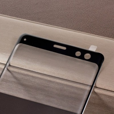 Sony Xperia XZ3 „Mocolo“ 9H Tempered Glass sustiprintos apsaugos juodas pilnai dengiantis apsauginis ekrano stiklas 0,26 mm / Pr