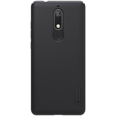 Nokia 5.1 (2018) Frosted Shield juodas plastikinis dėklas / Priedai.lt