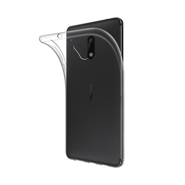 Kieto silikono (TPU) dėklas - skaidrus (Nokia 5.1 2018)