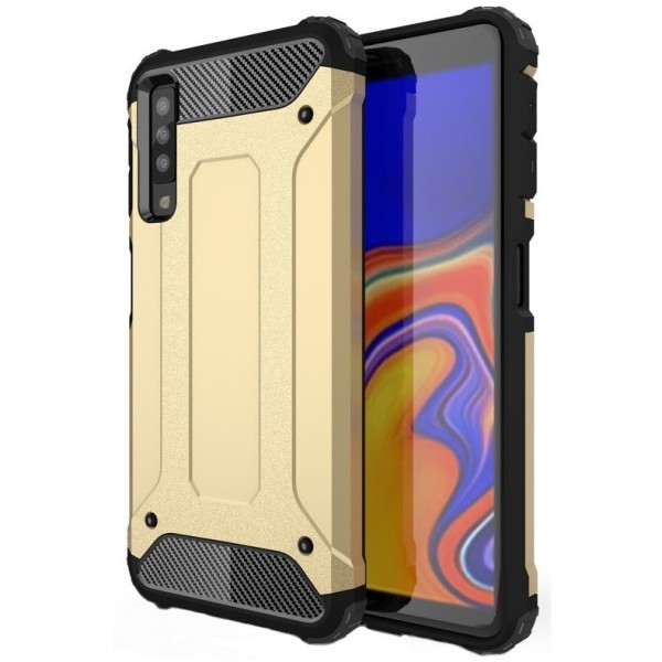 Sustiprintos apsaugos dėklas - auksinis (Galaxy A7 2018)
