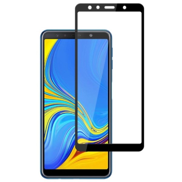 „Mofi“ Tempered Glass apsauginis ekrano stiklas 0.26 mm - juodas (Galaxy A7 2018)