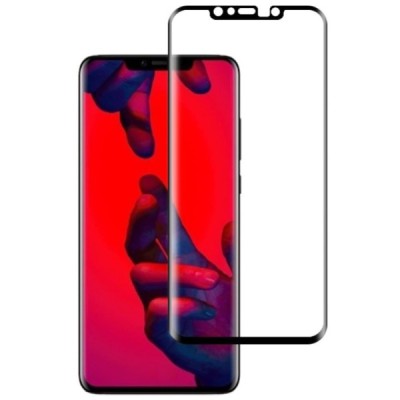 Huawei Mate 20 Pro „Mocolo“ 9H Tempered Glass sustiprintos apsaugos juodas pilnai dengiantis apsauginis ekrano stiklas 0,26 mm /