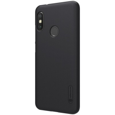 Xiaomi Redmi 6 Pro (Mi A2 Lite) Nillkin Frosted Shield juodas plastikinis dėklas / Priedai.lt