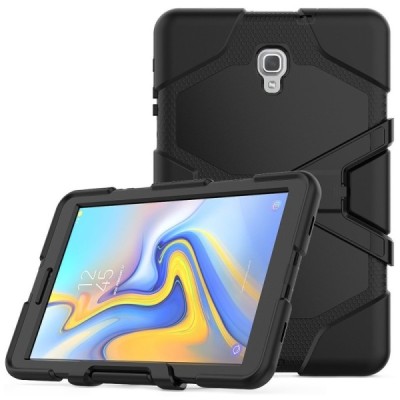 Samsung Galaxy Tab A 10.5 2018 (T590, T595) sustiprintos apsaugos dėklas - juodas - nugarėlė / Priedai.lt