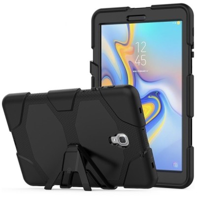 Samsung Galaxy Tab A 10.5 2018 (T590, T595) sustiprintos apsaugos dėklas - juodas - nugarėlė / Priedai.lt