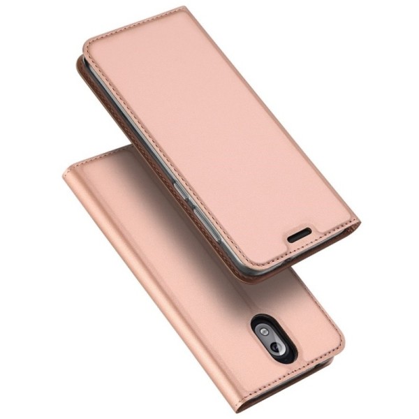„Dux Ducis“ Skin atverčiamas dėklas - rožinis (Nokia 3.1 2018)