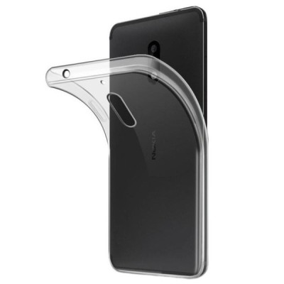 Nokia 3.1 (2018) skaidrus (permatomas) kieto silikono TPU ploniausias pasaulyje bespalvis dėklas / Priedai.lt