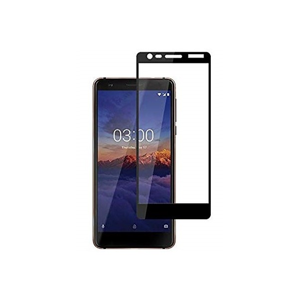 „Imak“ Tempered Glass pilnai dengiantis apsauginis ekrano stiklas 0.2 mm - juodas (Nokia 3.1 2018)