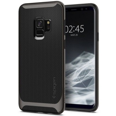 „Spigen“ Neo Hybrid sustiprintos apsaugos Samsung Galaxy S9 (G960) juodas kieto silikono (TPU) ir plastiko dėklas / Priedai.lt