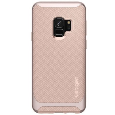 „Spigen“ Neo Hybrid sustiprintos apsaugos Samsung Galaxy S9 (G960) rožinis kieto silikono (TPU) ir plastiko dėklas / Priedai.lt