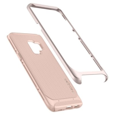 „Spigen“ Neo Hybrid sustiprintos apsaugos Samsung Galaxy S9 (G960) rožinis kieto silikono (TPU) ir plastiko dėklas / Priedai.lt