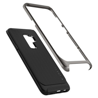 „Spigen“ Neo Hybrid sustiprintos apsaugos Samsung Galaxy S9+ (G965) juodas kieto silikono (TPU) ir plastiko dėklas / Priedai.lt