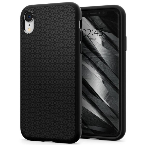 „Spigen“ Liquid Air dėklas - juodas (iPhone Xr)