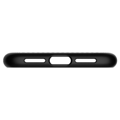 „Spigen“ Liquid Air Apple iPhone Xr juodas kieto silikono dėklas / Priedai.lt