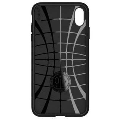 „Spigen“ Liquid Air Apple iPhone Xs Max juodas kieto silikono dėklas / Priedai.lt