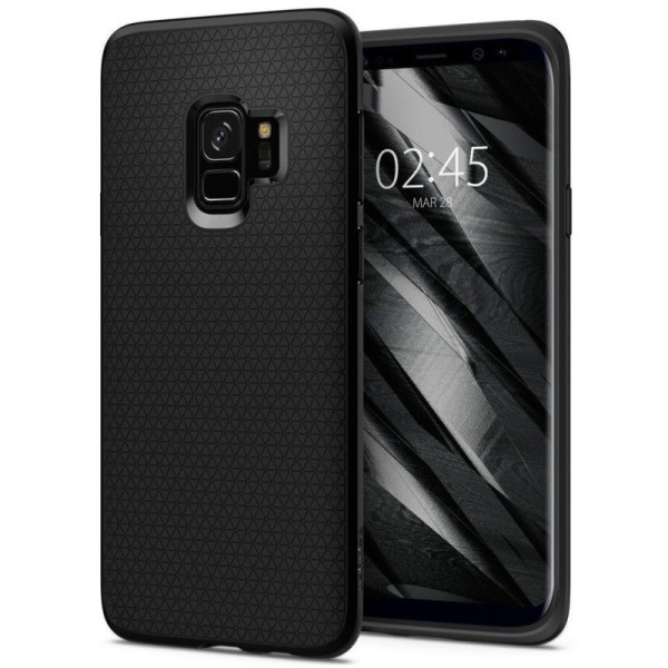 „Spigen“ Liquid Air dėklas - juodas (Galaxy S9)