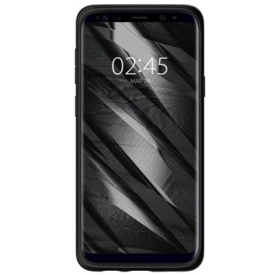 „Spigen“ Liquid Air Samsung Galaxy S9 (G960) juodas kieto silikono dėklas / Priedai.lt