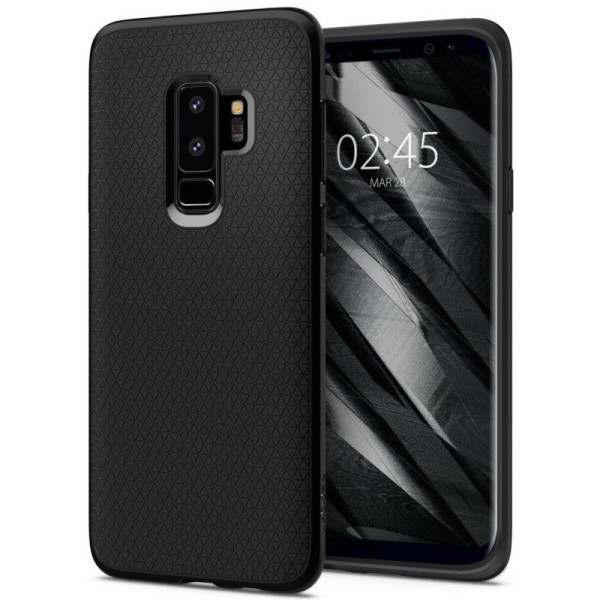„Spigen“ Liquid Air dėklas - juodas (Galaxy S9+)