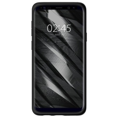 „Spigen“ Liquid Air Samsung Galaxy S9+ (G965) juodas kieto silikono dėklas / Priedai.lt