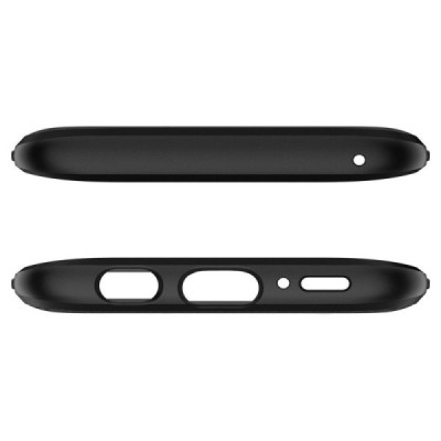 „Spigen“ Liquid Air Samsung Galaxy S9+ (G965) juodas kieto silikono dėklas / Priedai.lt