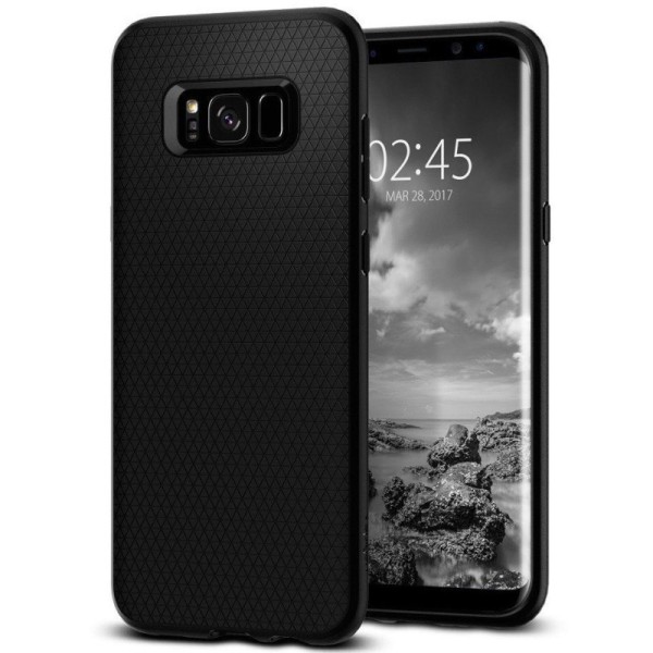 „Spigen“ Liquid Air dėklas - juodas (Galaxy S8)