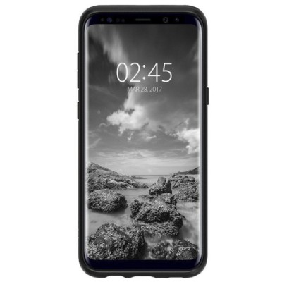 „Spigen“ Liquid Air Samsung Galaxy S8 (G950) juodas kieto silikono dėklas / Priedai.lt