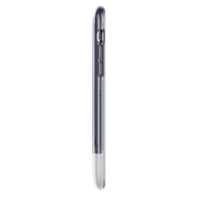 „Spigen“ Classic C1 sustiprintos apsaugos Apple iPhone X (iPhone Xs) pilkas kieto silikono (TPU) ir plastiko dėklas / Priedai.lt