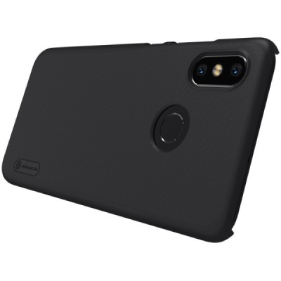 Xiaomi Mi 8 Nillkin Frosted Shield juodas plastikinis dėklas / Priedai.lt