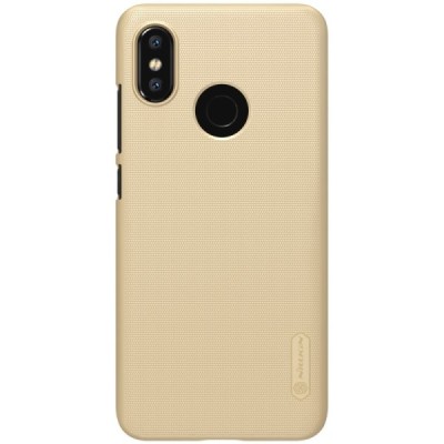 Xiaomi Mi 8 Nillkin Frosted Shield auksinis plastikinis dėklas / Priedai.lt