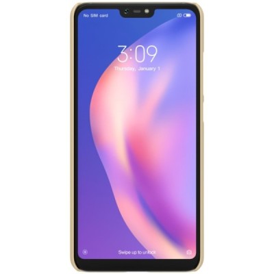 Xiaomi Mi 8 Lite Nillkin Frosted Shield auksinis plastikinis dėklas / Priedai.lt