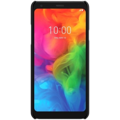 LG Q7 Nillkin Frosted Shield juodas plastikinis dėklas / Priedai.lt