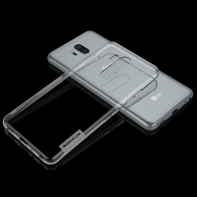 LG G7 ThinQ Nillkin Nature plonas skaidrus (permatomas) silikoninis TPU bespalvis dėklas / Priedai.lt