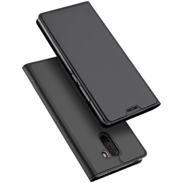 „Dux Ducis“ Skin atverčiamas dėklas - juodas (Pocophone F1)
