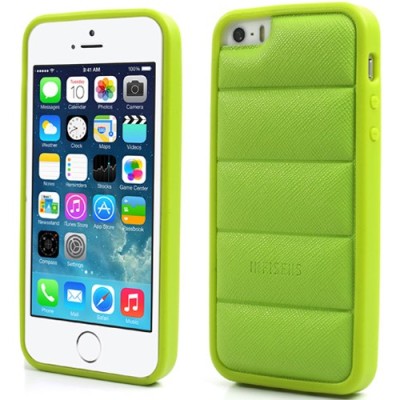 Žalias „Infisens“ silikoninis Apple iPhone SE (5, 5s) dėklas (dėkliukas) / Priedai.lt