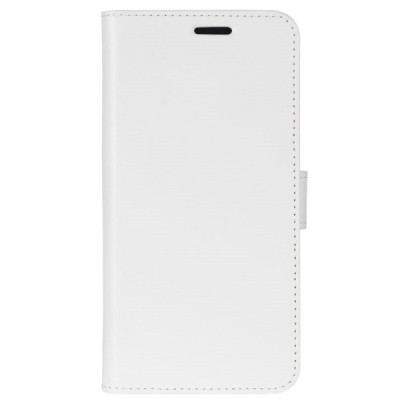 Xiaomi Mi 8 atverčiamas baltas odinis dėklas - piniginė / Priedai.lt