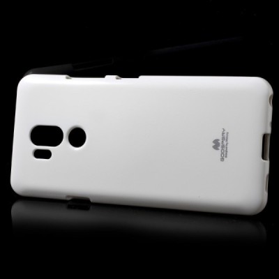 LG G7 ThinQ baltas Mercury kieto silikono (TPU) dėklas / Priedai.lt